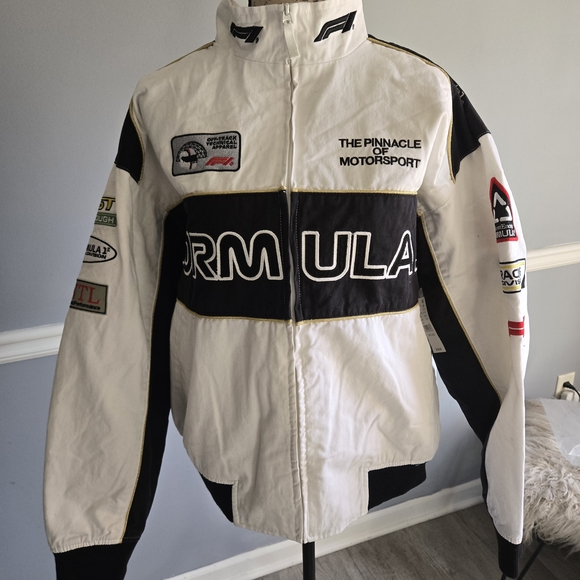 Other - White & Black 'Formula' Motorsport Jacket - The Pinnacle of Motorsport
